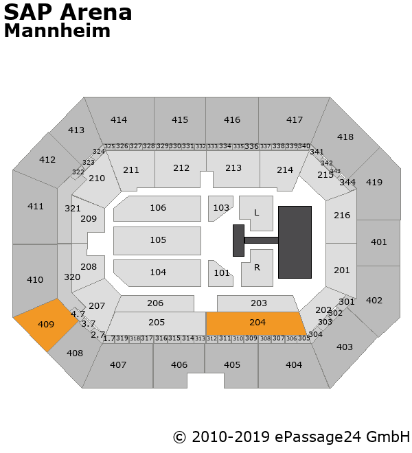 Sap Arena Mannheim Seating Chart