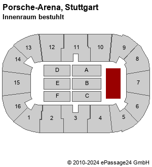 Tickets für alle Veranstaltungen Porsche Arena, Stuttgart (DE