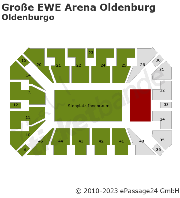 Große EWE Arena Oldenburg